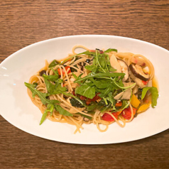 杉正農園』季節野菜とパンチェッタのアーリオオーリオ “スパゲティ”