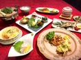 【陶コース4400円（税込）】森澤自慢の季節料理を楽しめる会席コースです。。※お写真はイメージになります。日によって内容が変わる可能性ございます。