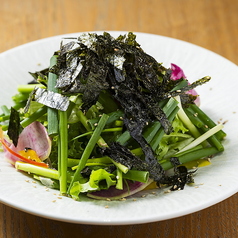 味一ねぎと桃太郎海苔のチョレギサラダ