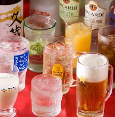 お酒も楽しめる！飲み放題メニュー50種以上