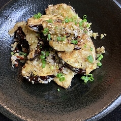 茄子の山椒香揚げ