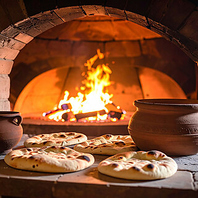 【炭火の香りが漂うタンドール料理】