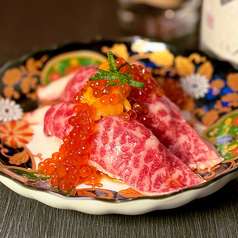 黒毛和牛の肉寿司(3貫)