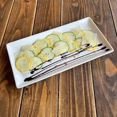 ズッキーニのチーズカルパッチョ