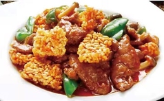 牛肉のオイスターソース炒め