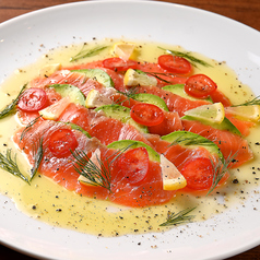 鶏と生ハムのカルパッチョ