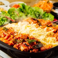 チーズタッカルビ＆豚肉炒め