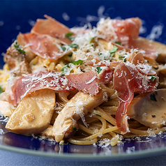 イタリア産ポルチーニ茸のクリームソーススパゲッティ