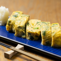 竹田たまごと韮菜のだし巻き