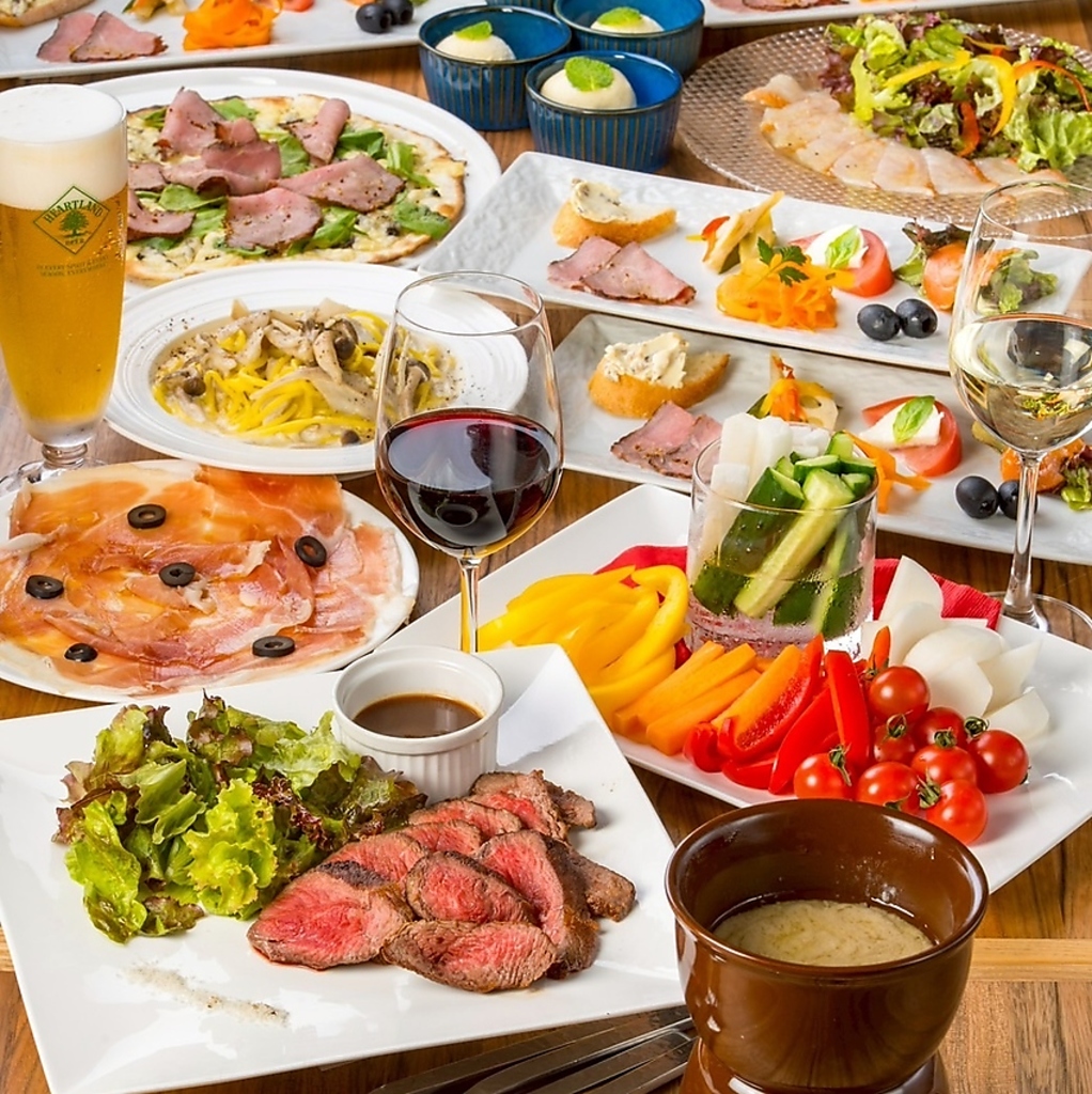 見た目が美しい、華やかな一品料理もご用意しております。※写真はイメージです