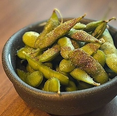 山椒で枝豆