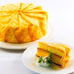 【層を楽しむ】プリンクレープケーキ