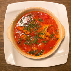 トリッパと白インゲン豆のアラビアータ