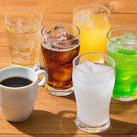 ドリンクバーでお好きなドリンクを♪
