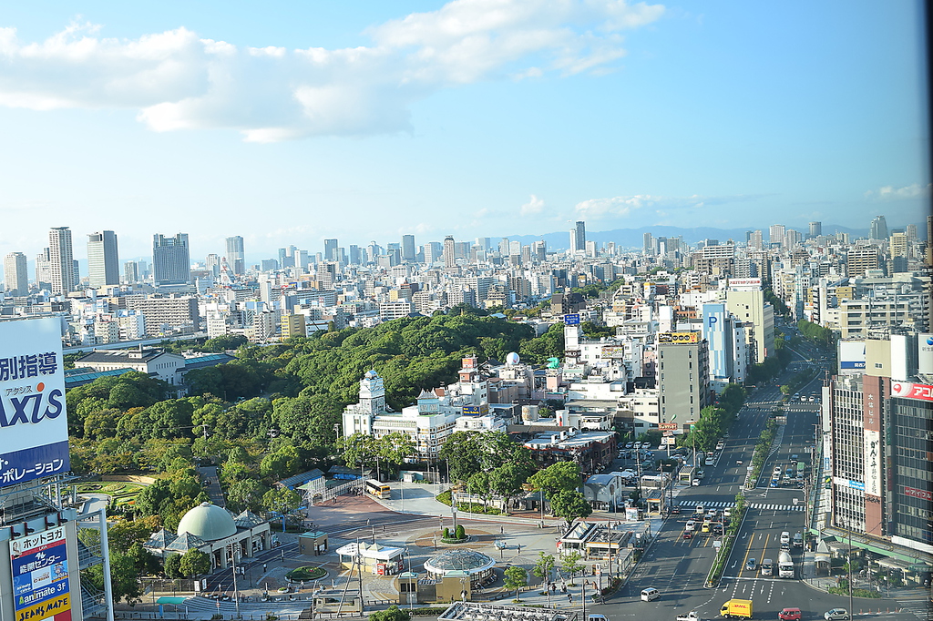 あべのハルカス13階からの眺め