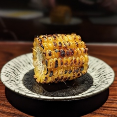 新鮮とうもろこしの炭火焼