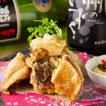 大分椎茸の天ぷら～吉四六タルタル添え～みどり屋自慢の逸品です！