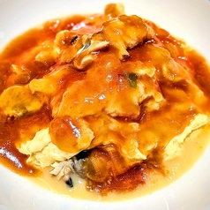 むきあさりと玉子のチリソース炒め