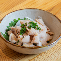 鶏皮ポン酢/なめ茸おろし/トマトスライス