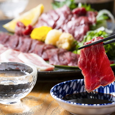 熊本直送馬刺しの盛り合わせ