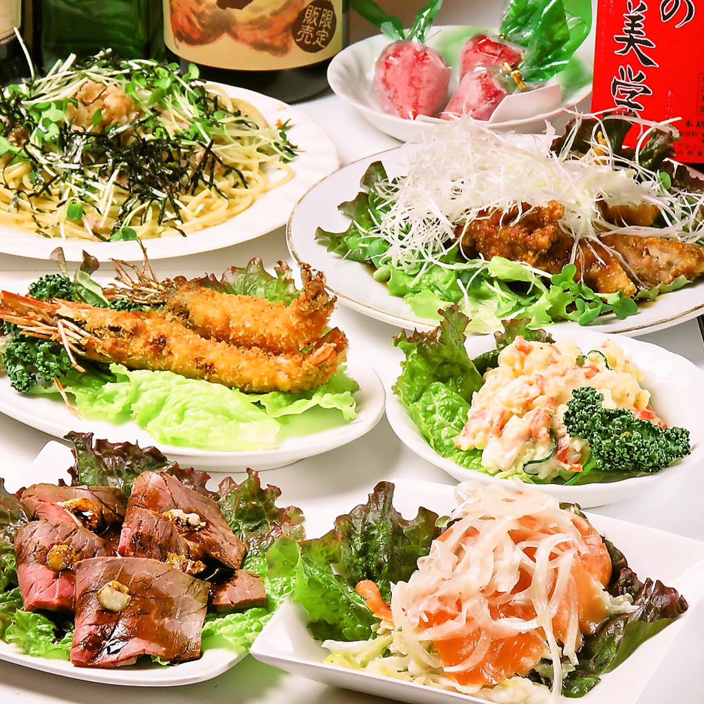 パーティや結婚式2次会にオススメのコースは[飲放付]3980円☆大満足のコースです♪