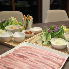 自家製麹みそ サムギョプサル風焼肉
