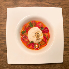 ブラータチーズのカプレーゼ ~コルディアーレスタイル~