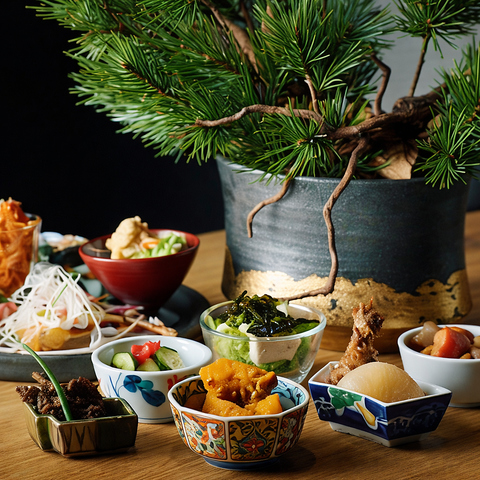 和食職人による手作りのおばんざいがお手頃価格で食べ放題