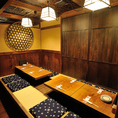 8名様までの掘りごたつ席