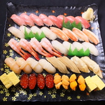 出前メニュースタートです！お寿司（並、上、特上）、巻物ご用意しております！