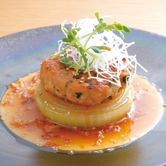 玉ねぎと本まぐろのステーキ風