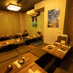 当店自慢の掘りごたつ席！企業様宴会やプライベート飲み会に最適！