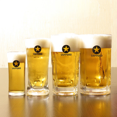 サイズが豊富な生ビール！！