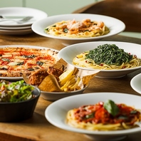 旬の魚介や厳選食材を味わうバラエティ豊かなパスタ♪