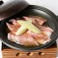 豚トロ塩だれ鉄板焼き