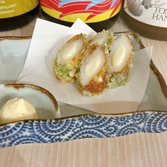 モッツァレラちくわの磯部揚げ