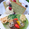 料理メニュー写真 小松菜とそば粉のガレット