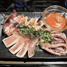 半干しスルメイカのバター焼き