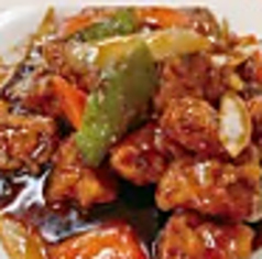 えび青菜炒め/黒酢豚