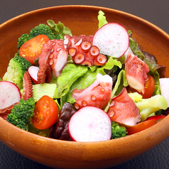 タコとラディッシュの春サラダ