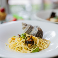 季節ごとに変わる5種類からチョイスする自慢のパスタ