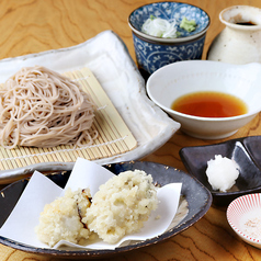 伊自良産！肉厚しいたけの天ざるそば／天ぷらそば