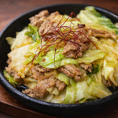 鉄板豚焼肉