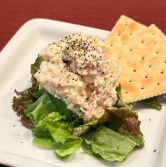 クリームチーズといぶりがっこのポテサラ