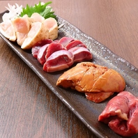 鶏刺し盛合わせ