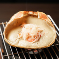 料理メニュー写真 自家製 かにみそ甲羅焼き