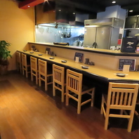 お一人様にもぴったり！気軽に立ち寄れるお席もご用意