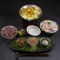 料理メニュー写真 コース料理ではやごろう豚のメイン料理のほか、季節の先付、古代米御飯など一品一品にこだわりを込めて。