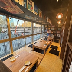 4名様までご利用いただけるお座敷を2席ご用意いたしております。歓送迎会などの団体様のご宴会に最適なお席です。