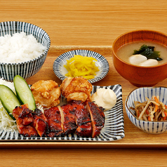 テリ唐チキン定食